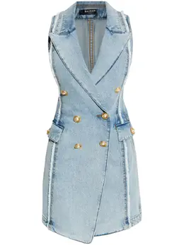 Balmain: Джинсовый жилет 