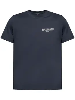 Balmain: Футболка с принтом 