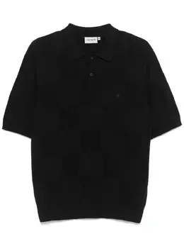 Carhartt WIP: Чёрное поло 