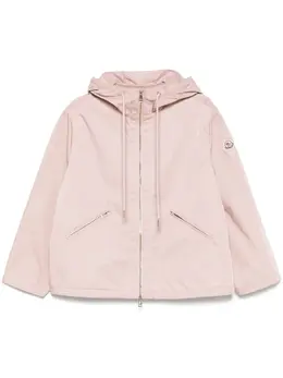 Moncler: Розовая куртка 