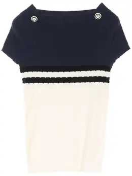 CHANEL Pre-Owned: Двухцветный топ 