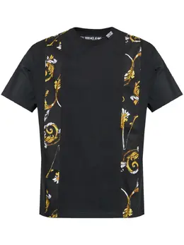 Versace Jeans Couture: Чёрная футболка 