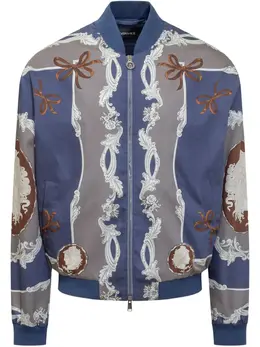 Versace: Голубая куртка 