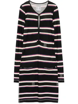 CHANEL Pre-Owned: Платье в полоску 