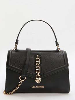 Love Moschino: Чёрная спортивная сумка 