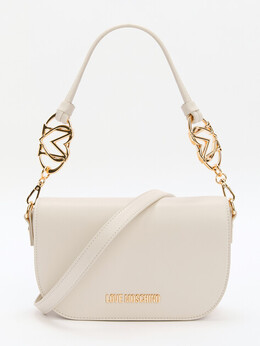 Love Moschino: Бежевая сумка 