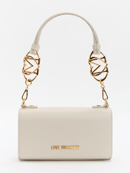Love Moschino: Бежевая сумка 