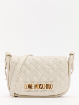 Love Moschino: Бежевая сумка 