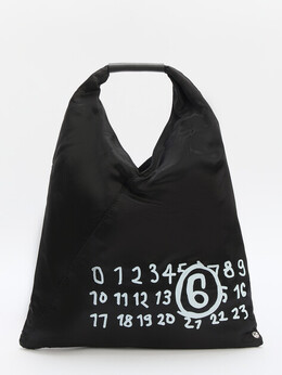 Mm6 Maison Margiela: Чёрная спортивная сумка 