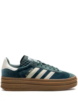 adidas: Зелёные кроссовки  Gazelle