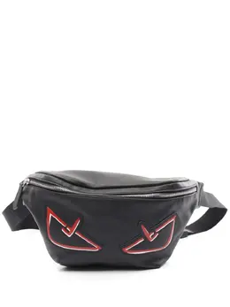 Fendi Pre-Owned: Чёрная поясная сумка 
