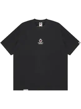 AAPE BY *A BATHING APE®: Чёрная футболка 