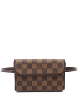 Louis Vuitton Pre-Owned: Коричневая поясная сумка 