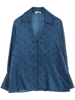 Fendi Pre-Owned: Рубашка с принтом 