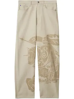 Burberry: Светлые джинсы 