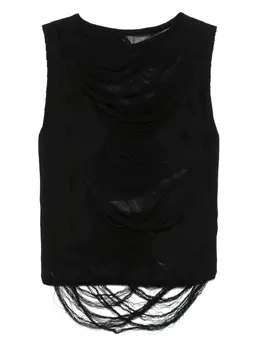 MM6 Maison Margiela: Чёрная майка 
