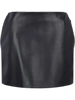 Elisabetta Franchi: Кожаная юбка 