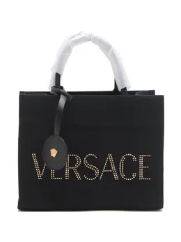 Versace Pre-Owned: Чёрная сумка-шоппер 