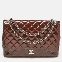 Chanel: Бордовая сумка 