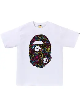 A BATHING APE®: Белая футболка 