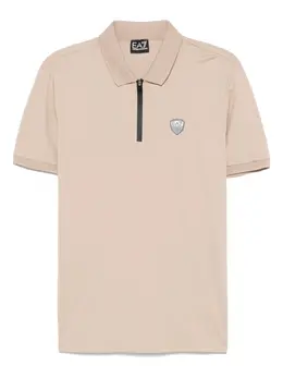 Ea7 Emporio Armani: Бежевое поло 
