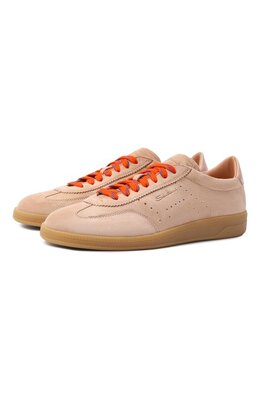 Santoni: Бежевые кеды 