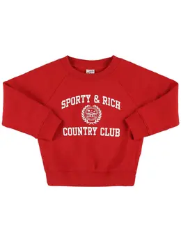 SPORTY & RICH: Хлопковый свитшот 