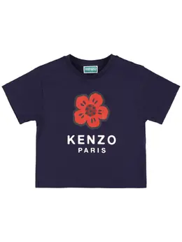 KENZO KIDS: Хлопковая футболка 