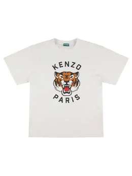 KENZO KIDS: Хлопковая футболка 