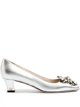 Valentino Garavani: Серебристые туфли 