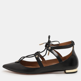 Aquazzura: Чёрные балетки 