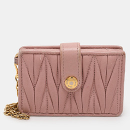 Miu Miu: Розовый картхолдер 