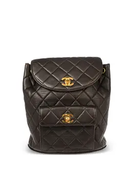 CHANEL Pre-Owned: Чёрный рюкзак 