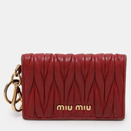 Miu Miu: Красный картхолдер 