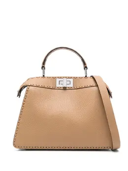 FENDI: Коричневая сумка-шоппер  Peekaboo ISeeU
