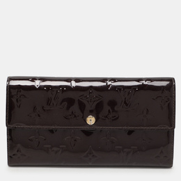 Louis Vuitton: Бордовый кошелёк 