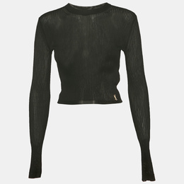 Saint Laurent Paris: Чёрный топ 