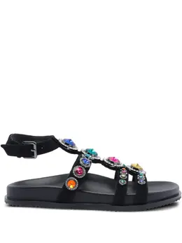 Kurt Geiger London: Чёрные сандалии 