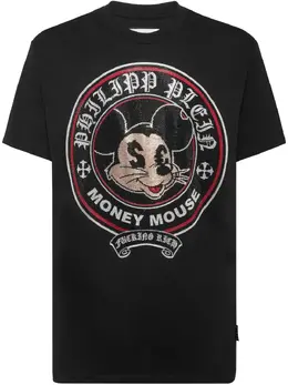 Philipp Plein: Чёрная футболка  Money