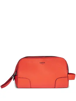 Lancel: Оранжевая сумка 