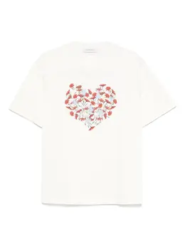 Lanvin: Футболка с растительным принтом 