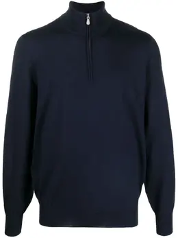 Brunello Cucinelli: Синий свитер 