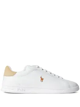 Polo Ralph Lauren: Белые кроссовки 