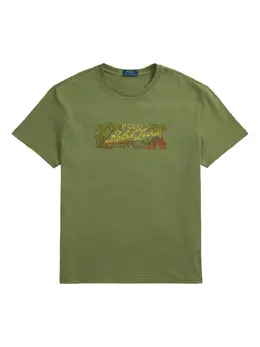 Polo Ralph Lauren: Зелёная футболка 