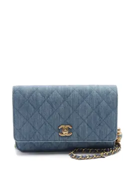 CHANEL Pre-Owned: Голубой кошелёк 
