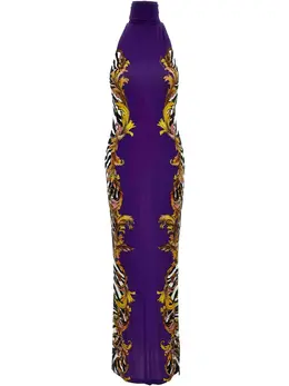 Versace Jeans Couture: Фиолетовое платье 