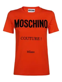 Moschino: Футболка с принтом 