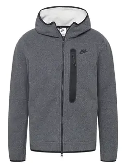 Nike: Серебристая толстовка 