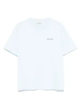 Lanvin: Голубая футболка 