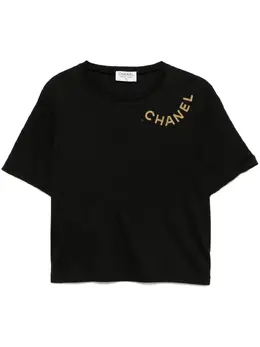 CHANEL Pre-Owned: Топ с коротким рукавом 